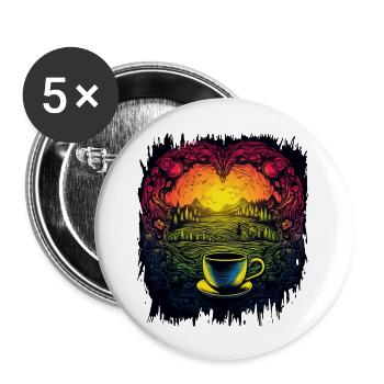 feminism lgbt 50th birthday jokes transgender - Buttons large 2.2''/56 mm (5-pack) - white - Front