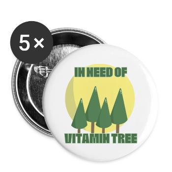 Vitamin Tree - Buttons large 2.2''/56 mm (5-pack) - white - Front