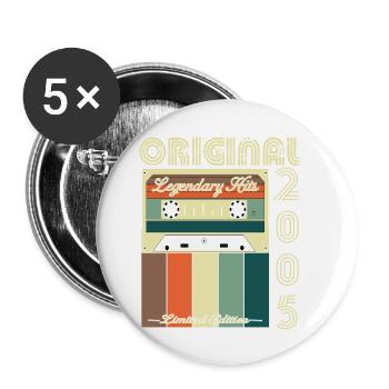 Legendary Anniversary of 2005 - Buttons large 2.2''/56 mm (5-pack) - white - Front