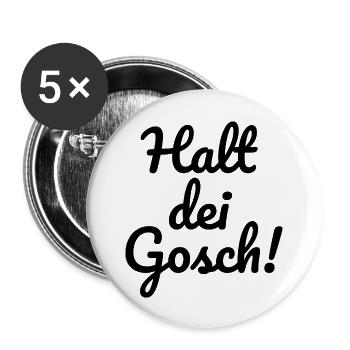 Mannheim Monnem Mannheimat - Buttons groß 56 mm (5er Pack) - Weiß - Vorne