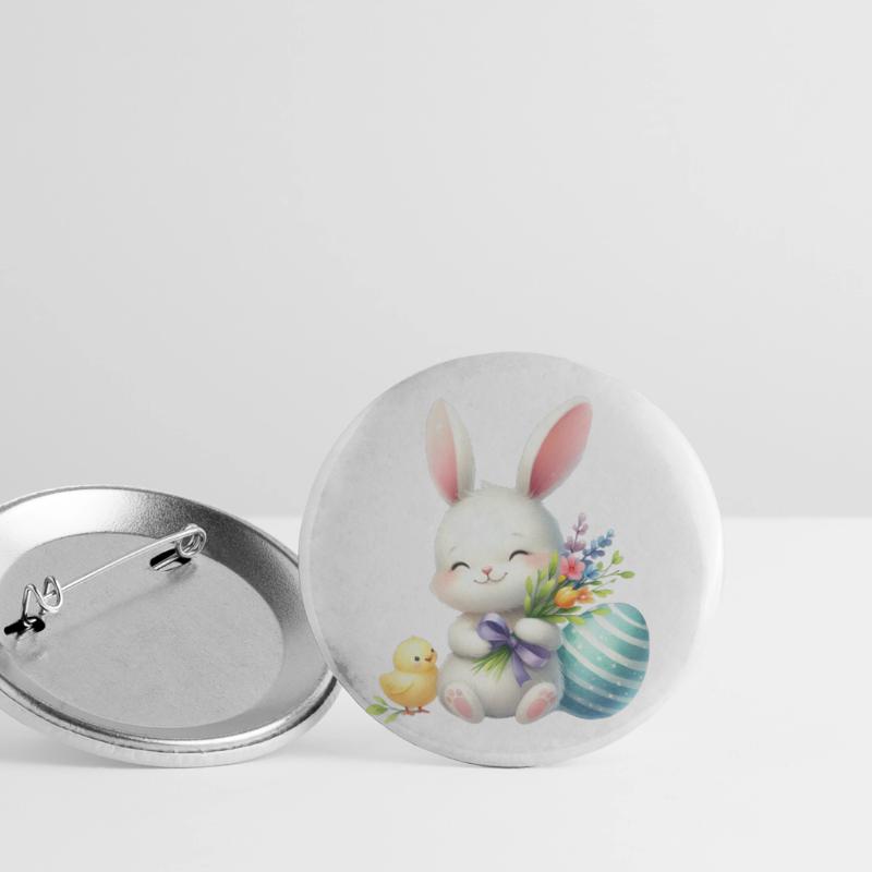 Easter Easter Bunny Easter Eve Easter Sunday Easter Egg Spring Buttons large 2.2''/56 mm (5-pack)
