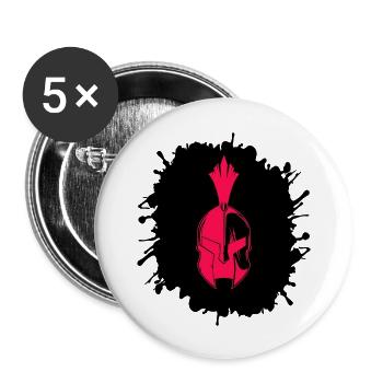 Éclaboussures de Sparte - Lot de 5 grands badges (56 mm) - blanc - Devant