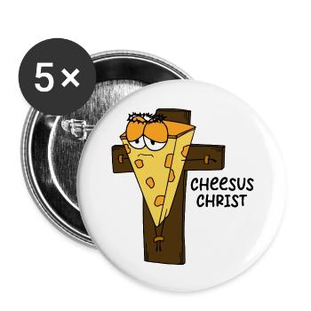 Funny Saying Funny Humor Gift Idea - Buttons large 2.2''/56 mm (5-pack) - white - Front