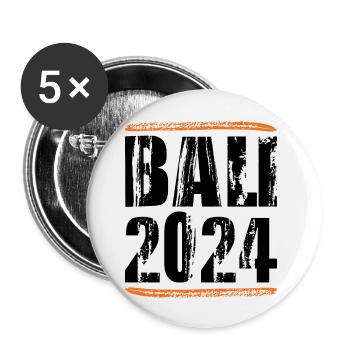 Bali 2024 Spruch - Buttons groß 56 mm (5er Pack) - Weiß - Vorne