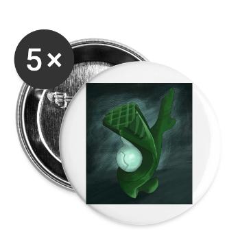 Abstract sculpture - Buttons large 2.2''/56 mm (5-pack) - white - Front