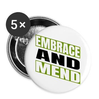 providing support gift idea healing practices geek - Buttons large 2.2''/56 mm (5-pack) - white - Front