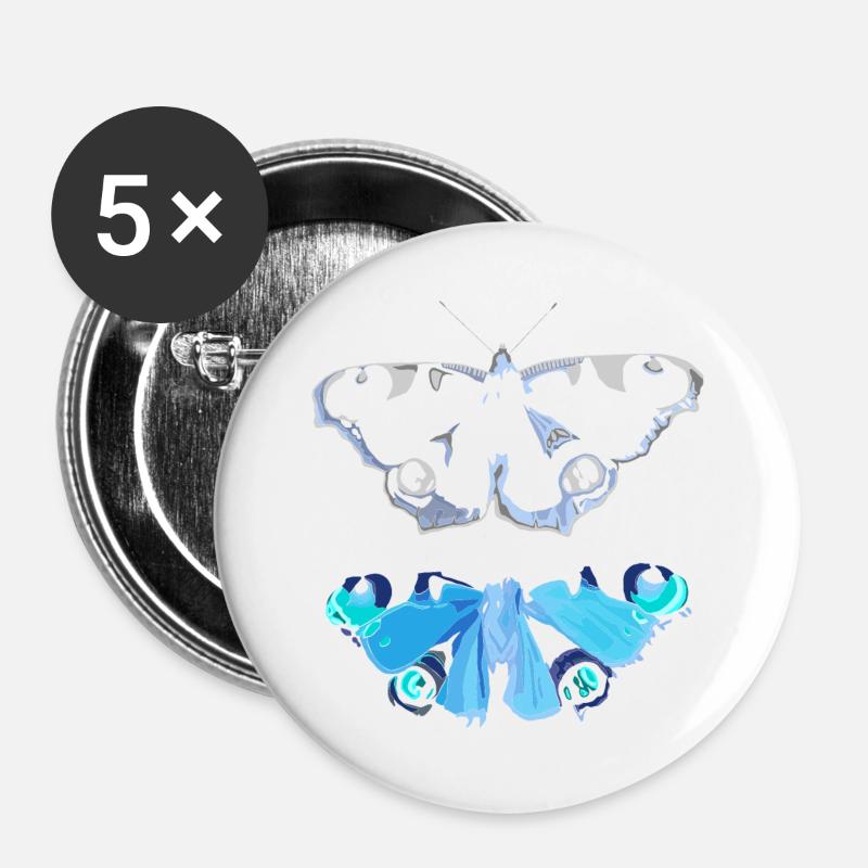 fall out of character - Buttons large 2.2''/56 mm (5-pack) - white