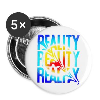 Reality - Buttons groß 56 mm (5er Pack) - Weiß - Vorne
