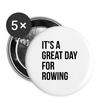 Rowing - Buttons large 2.2''/56 mm (5-pack) - white - Front