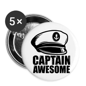 Sailing Water Sports Wind - Buttons large 2.2''/56 mm (5-pack) - white - Front