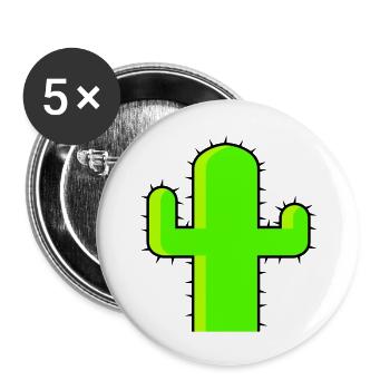 Cactus Spines Desert Cacti Cool Cacti - Buttons large 2.2''/56 mm (5-pack) - white - Front