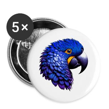Parrot - Buttons large 2.2''/56 mm (5-pack) - white - Front