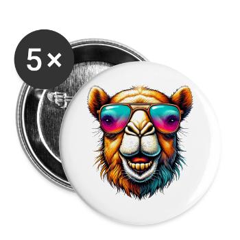 Camel - Buttons large 2.2''/56 mm (5-pack) - white - Front