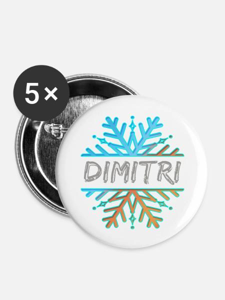 Dimitri Dimitri - Buttons groß 56 mm (5er Pack) - Weiß
