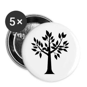 tree - Buttons large 2.2''/56 mm (5-pack) - white - Front