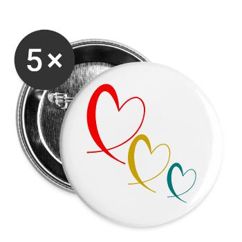MAMA. MUTTERTAG. SCHÖNEN MUTTERTAG - Buttons groß 56 mm (5er Pack) - Weiß - Vorne