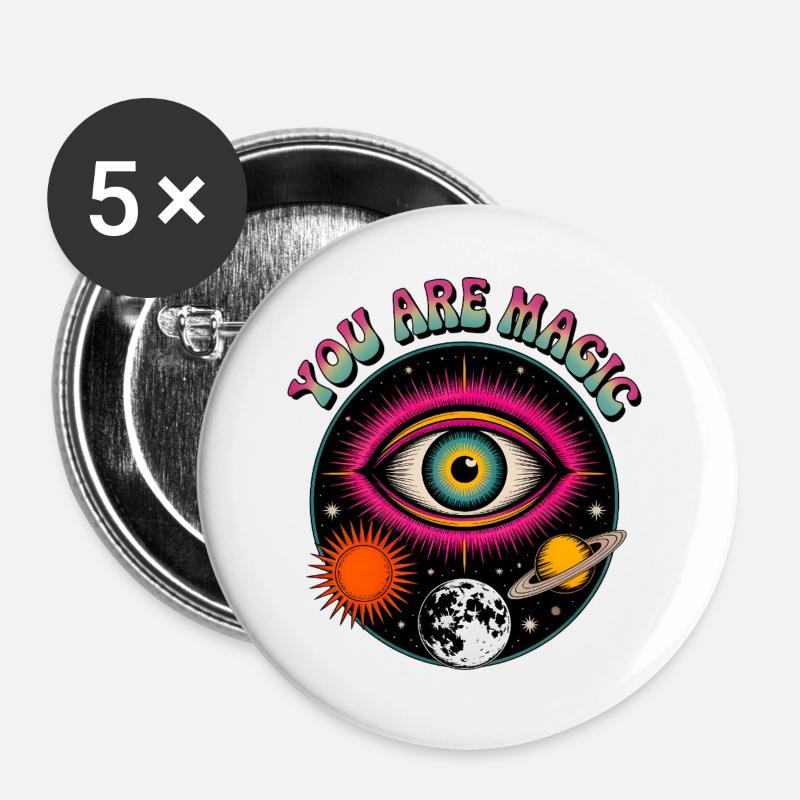 You Are Magic - Buttons large 2.2''/56 mm (5-pack) - white