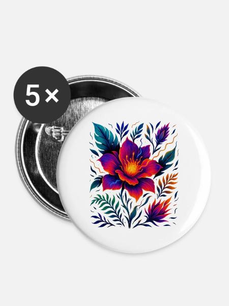 Elektrischer Vorsprung - Buttons groß 56 mm (5er Pack) - Weiß