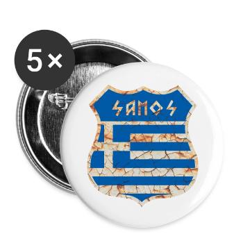 Samos - Buttons large 2.2''/56 mm (5-pack) - white - Front