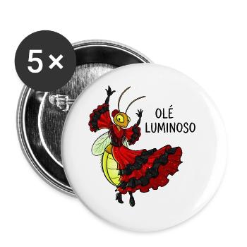 Flamenco Firefly Dance Costume - Buttons large 2.2''/56 mm (5-pack) - white - Front
