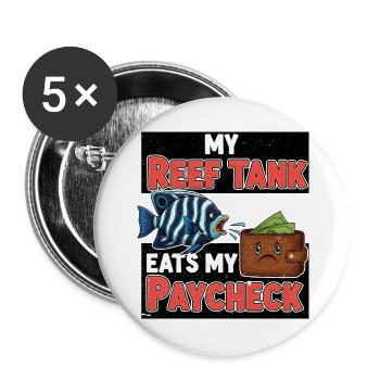 Coral Reef Comic Gift - Buttons large 2.2''/56 mm (5-pack) - white - Front
