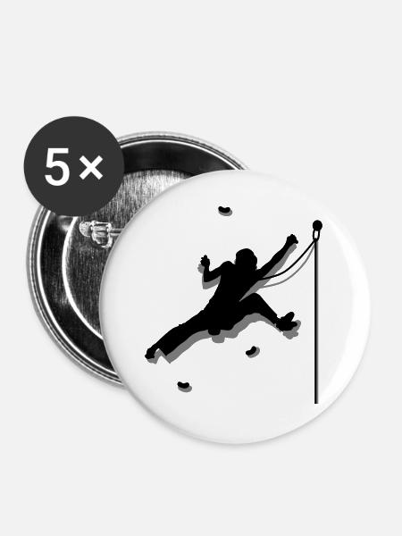 Wandklettern - Buttons groß 56 mm (5er Pack) - Weiß