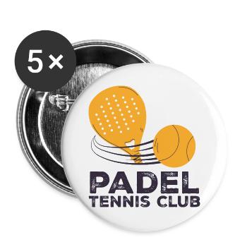I can't I have padel - Buttons large 2.2''/56 mm (5-pack) - white - Front