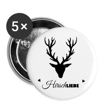 HirschLIEBE by heavenlygoods - Buttons large 2.2''/56 mm (5-pack) - white - Front