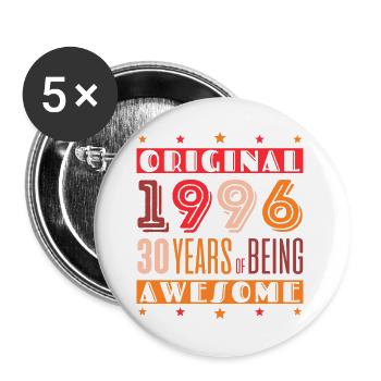 Original 1996 : 30 ans d’être génial - Lot de 5 grands badges (56 mm) - blanc - Devant