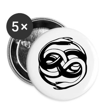 Auryn du ver des sables - Lot de 5 grands badges (56 mm) - blanc - Devant