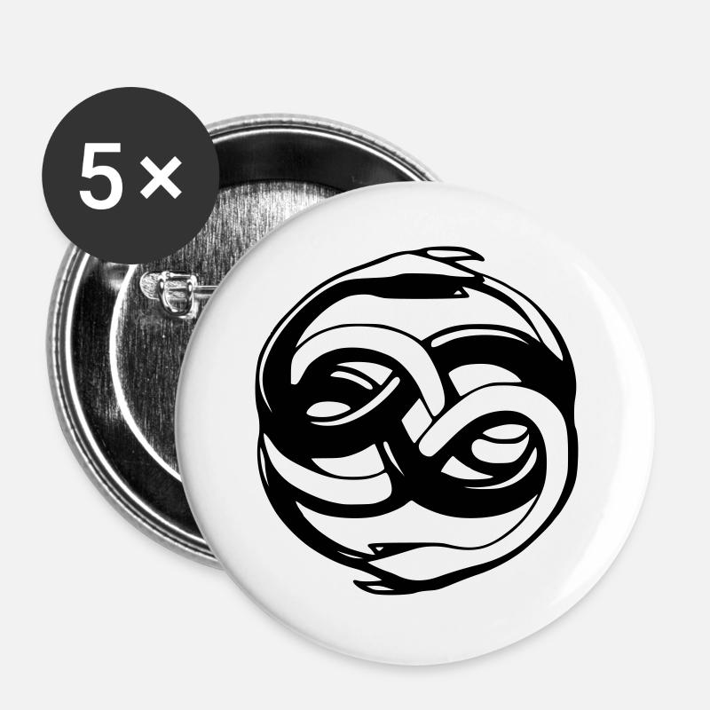 Sandworm Auryn - Buttons large 2.2''/56 mm (5-pack) - white
