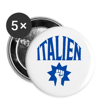 Italy - Buttons large 2.2''/56 mm (5-pack) - white - Front