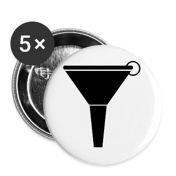 Funnel - Buttons large 2.2''/56 mm (5-pack) - white - Front