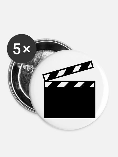 Film - Buttons groß 56 mm (5er Pack) - Weiß