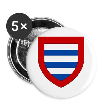 Wappen der Goële - Buttons groß 56 mm (5er Pack) - Weiß - Vorne
