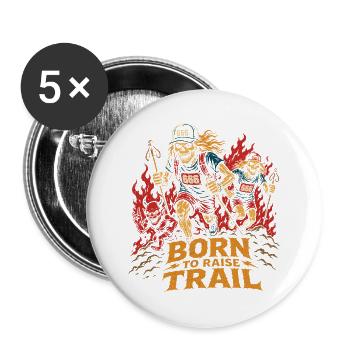 0185 - Lot de 5 grands badges (56 mm) - blanc - Devant