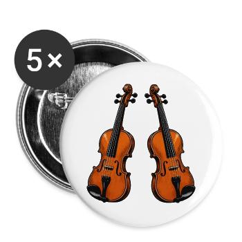 Violin Violin - Buttons large 2.2''/56 mm (5-pack) - white - Front