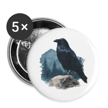 Rabe Vintage - Buttons groß 56 mm (5er Pack) - Weiß - Vorne