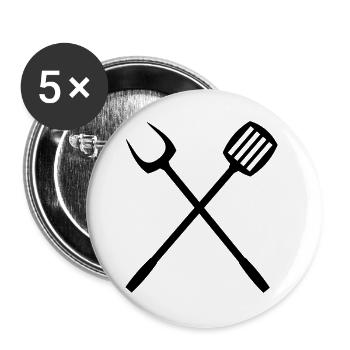 grill_grillzange besteck - Buttons groß 56 mm (5er Pack) - Weiß - Vorne