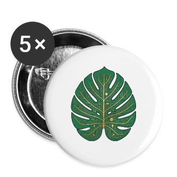 Datenblatt - Buttons groß 56 mm (5er Pack) - Weiß - Vorne
