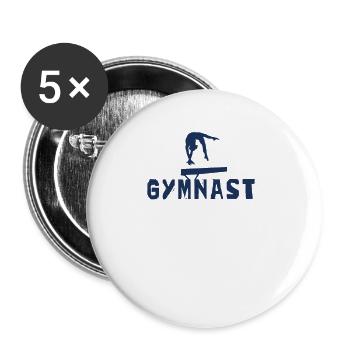 Turner - Buttons groß 56 mm (5er Pack) - Weiß - Vorne