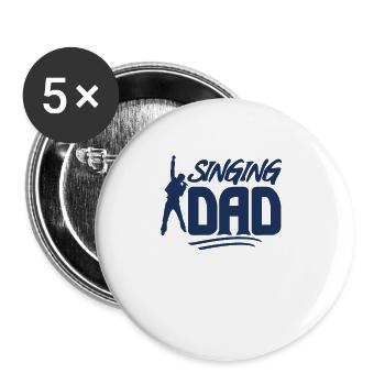 Singer - Buttons large 2.2''/56 mm (5-pack) - white - Front