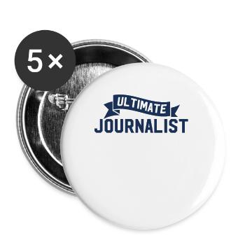 Editor Press Member Reporter Journalist Director - Buttons large 2.2''/56 mm (5-pack) - white - Front