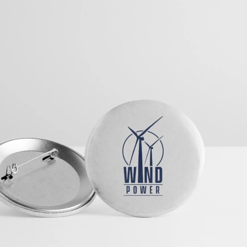 Éolienne Éolienne Éolienne Éolienne Éolienne Lot de 5 grands badges (56 mm)