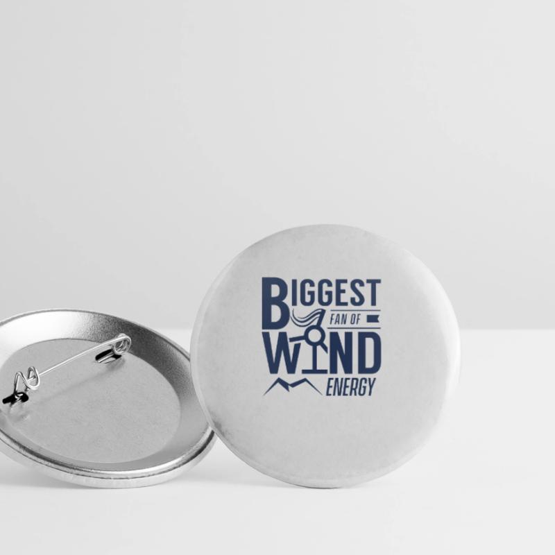 Éolienne éolienne éolienne énergie éolienne énergie éolienne vent Lot de 5 grands badges (56 mm)