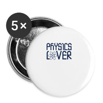 physics - Buttons large 2.2''/56 mm (5-pack) - white - Front