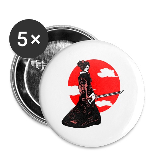 geisha tshirt - Buttons groot 56 mm (5-pack)