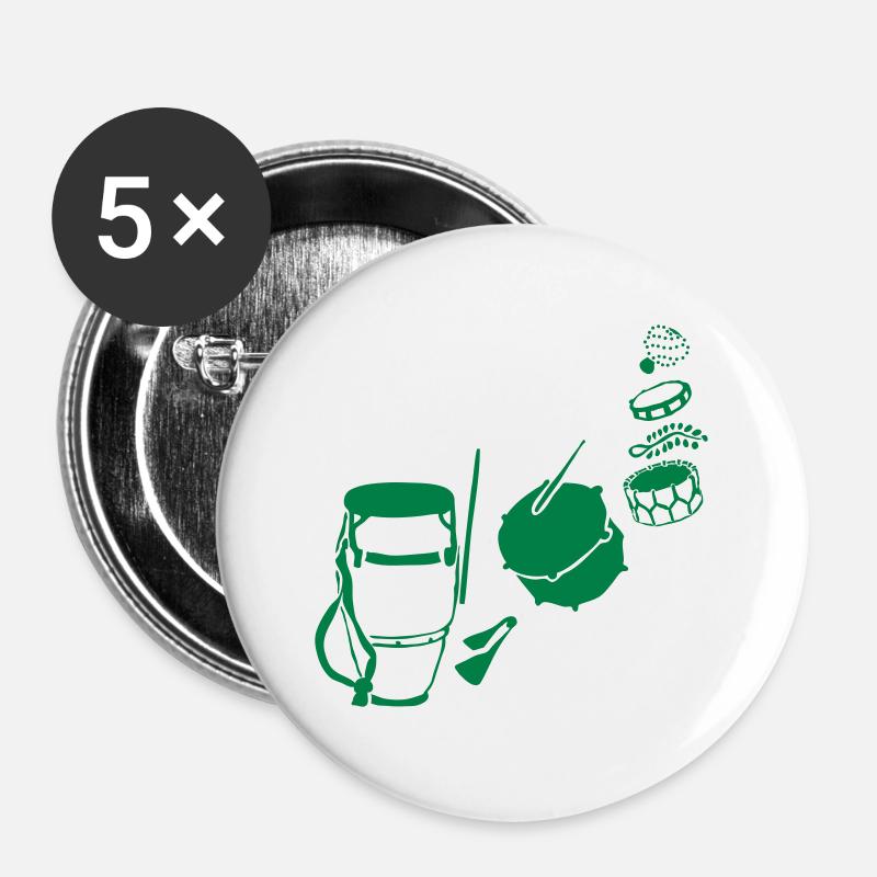 samba - Buttons large 2.2''/56 mm (5-pack) - white