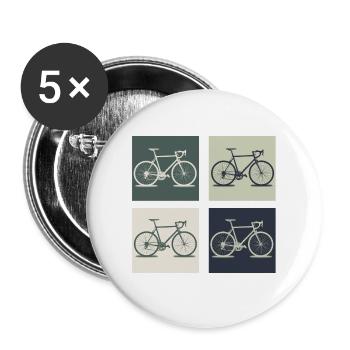 bicycle - Buttons large 2.2''/56 mm (5-pack) - white - Front