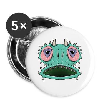 Alien - Lot de 5 grands badges (56 mm) - blanc - Devant